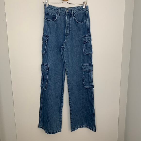 Favorite Daughter The Carly Cargo Jean in Highway Highrise Womens 27 - Picture 3 of 16